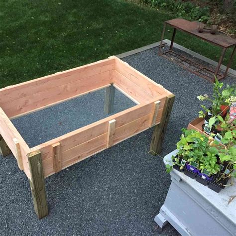 small raised planter box